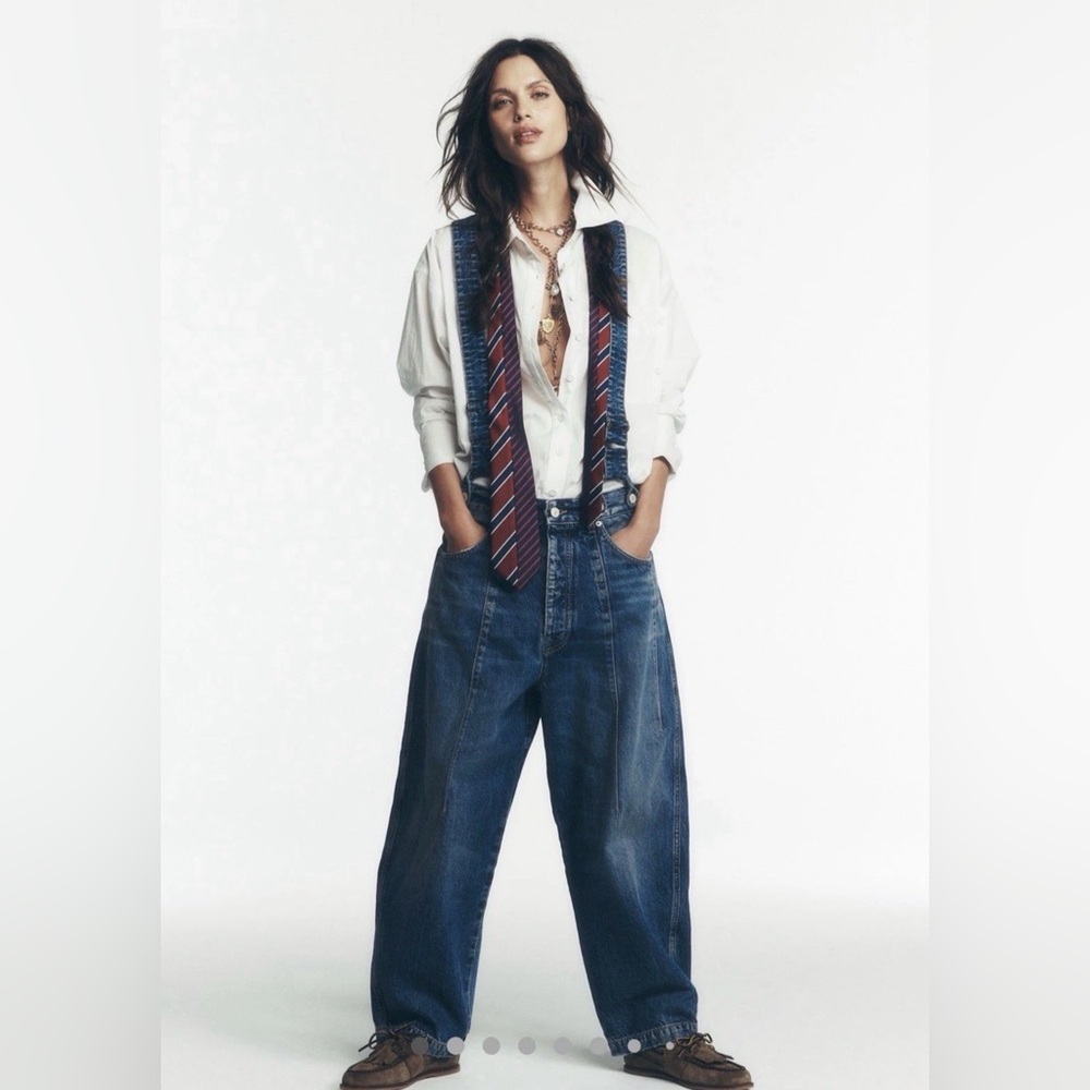Free People Berkley Suspender Jeans We The Free Removable Adjustable Straps